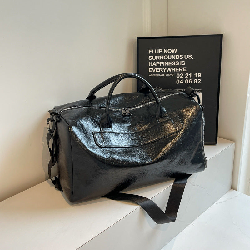 Women's Creative Short-distance Lightweight Leather Portable Travel Bags