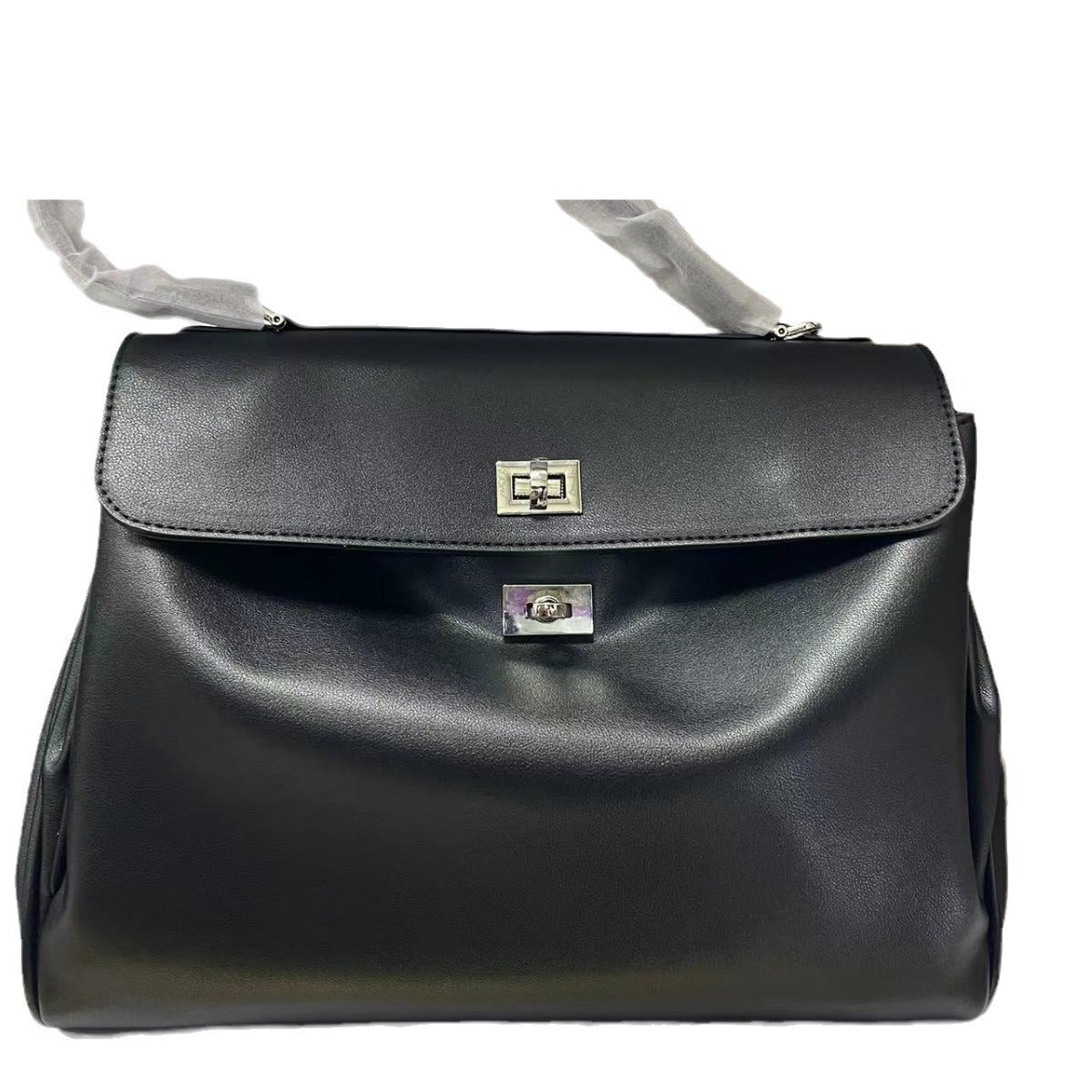 Soft Cowhide Neutral Fashionable Loose Big Bags