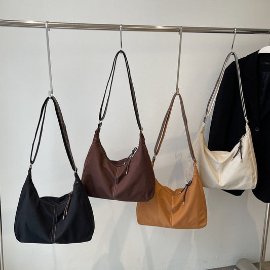 Stitching Retro Elegant Autumn Fashion Korean Shoulder Bags