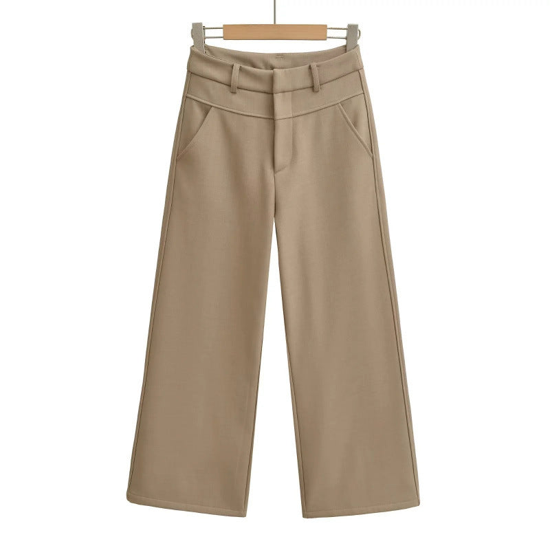 Style Old Money Straight Slimming Ruff Pants