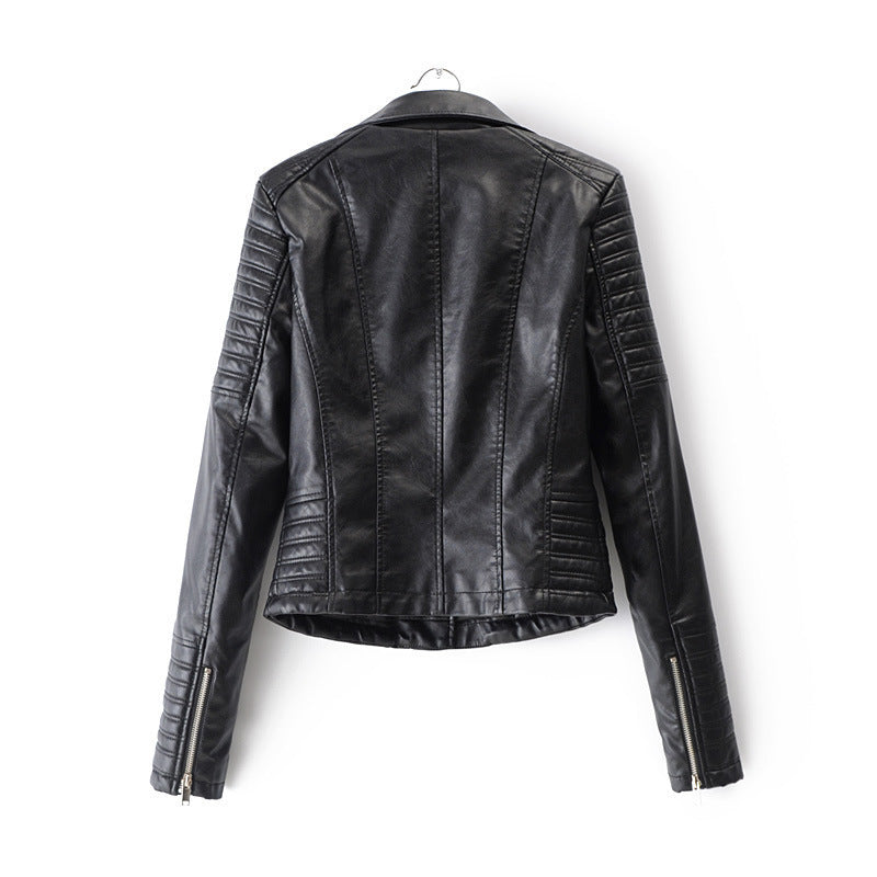 Women's Cool Long-term Spring Lapel Leather Jackets