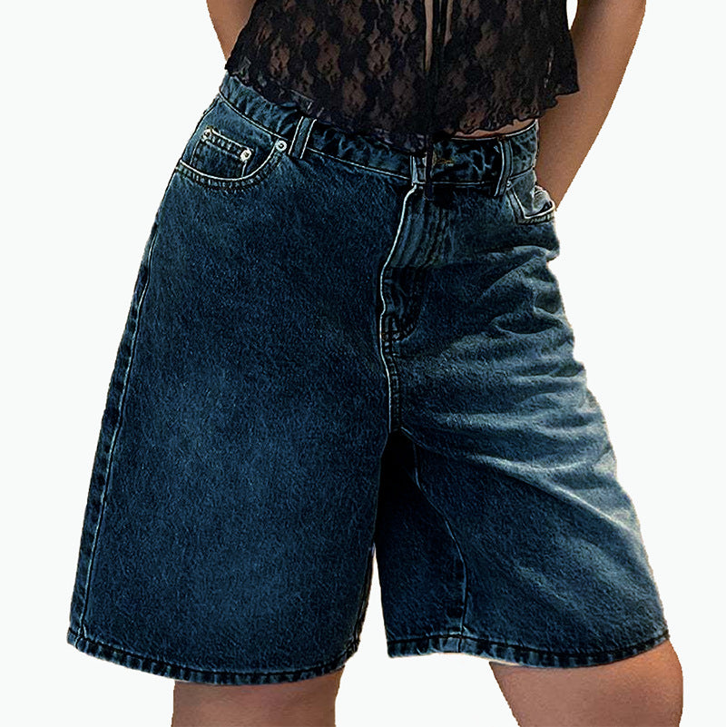Women's Trendy Fashionable Wide Leg Casual Straight Women's Jeans