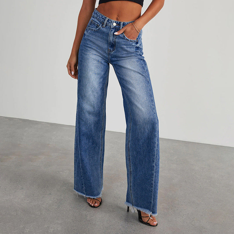 Stylish Women's Denim Washed Blue Stretch Women's Jeans