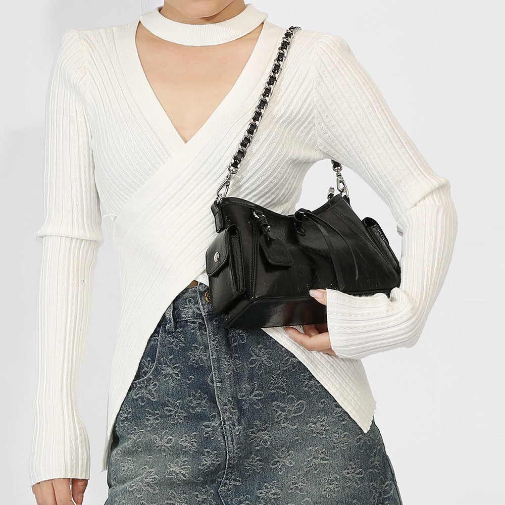 Unique Durable Women's Mini Black Warrior Handbags