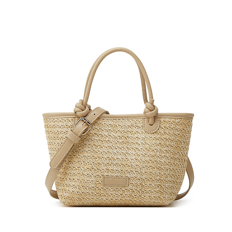 Women's Vacation Beach Style Straw Portable Western Handbags