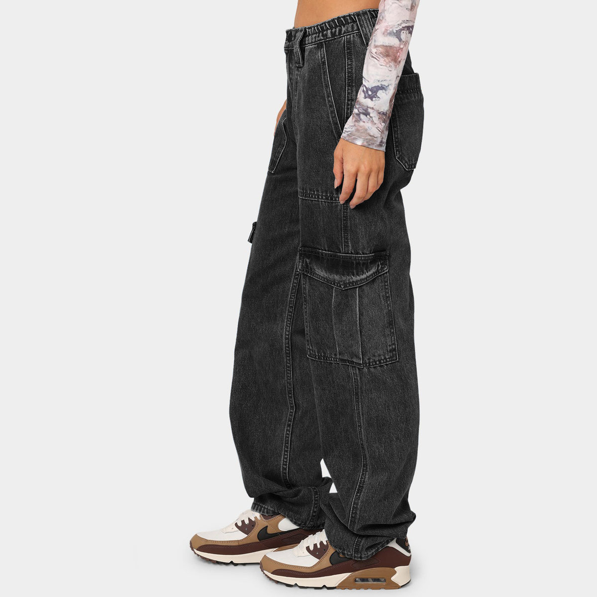Women's Denim Design Personality Work Clothes Trousers Women's Jeans