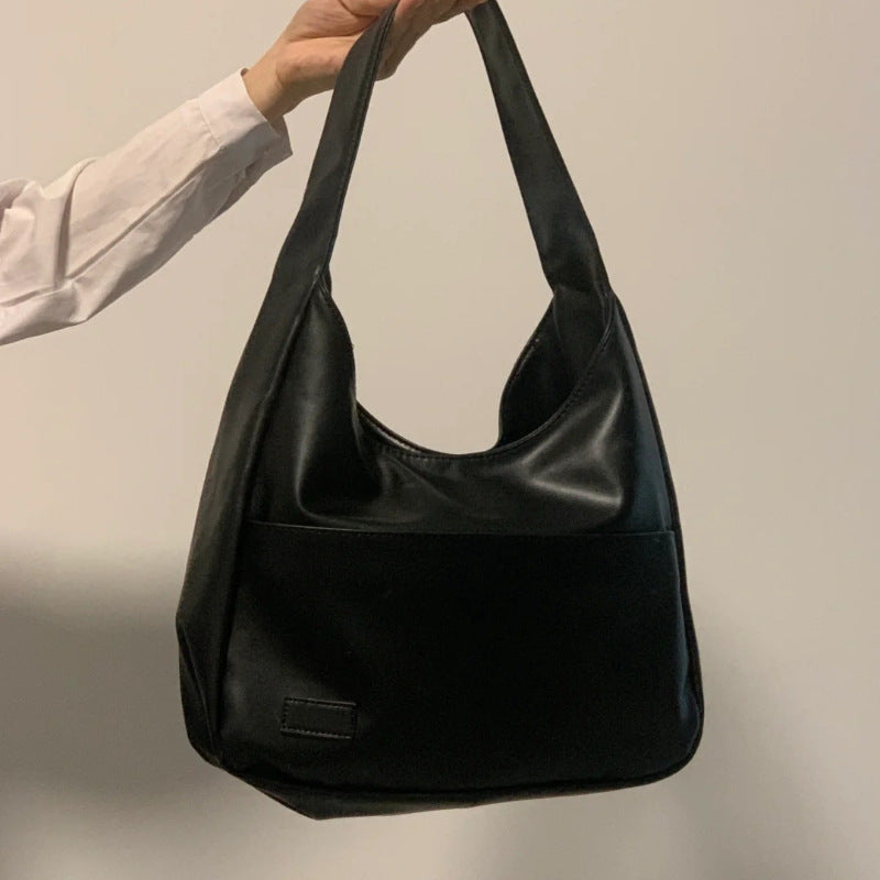 Vintage Brown Lightweight Wide Strap Underarm Tote Bags