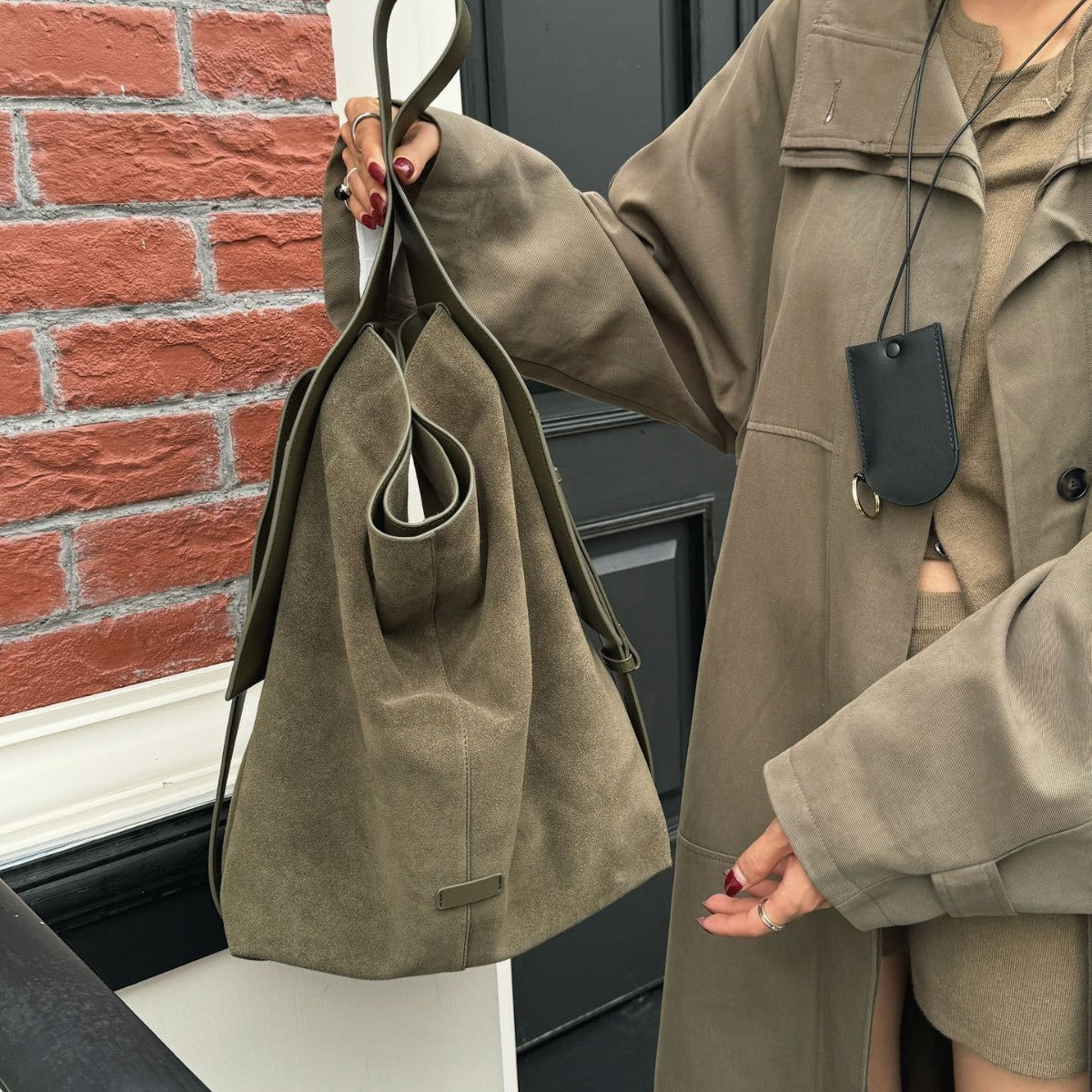 Are Niche Suede Large Ear Hanging Super Soft Tote Bags