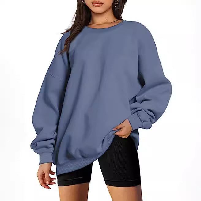 Women's Loose Sports Long Sleeve Round Neck Women's Sweater, Sweater