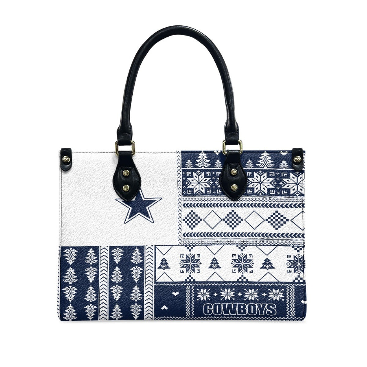 Women's San Francisco People Christmas Pattern Element Handbags
