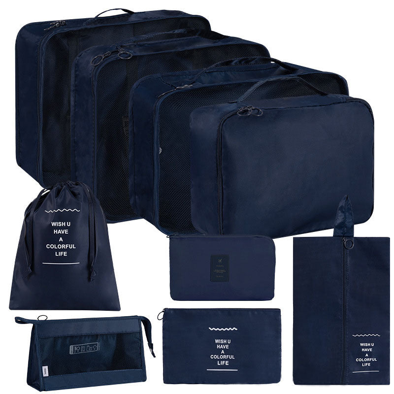 Korean Buggy Set Large Capacity Clothing Shoes Cosmetics Travel Bags