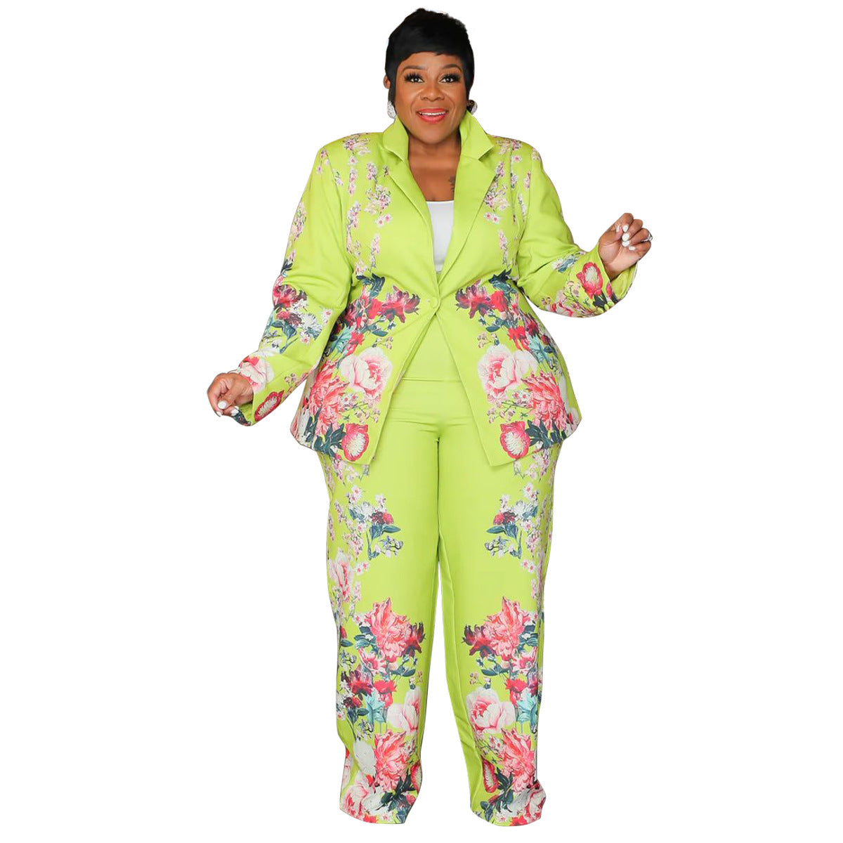 Women's Innovative New Slouchy Printed Casual Suits