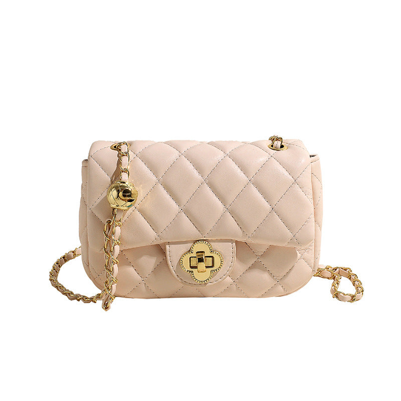 Women's Rhombic Embroidery Thread Spring Popular Chain Crossbody Bags