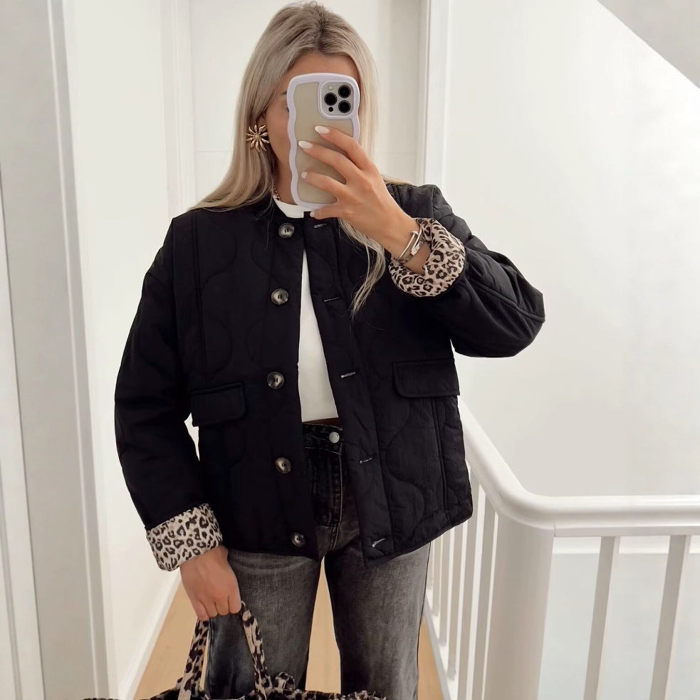 Women's Street Fashion Casual Quilted Cotton Coats