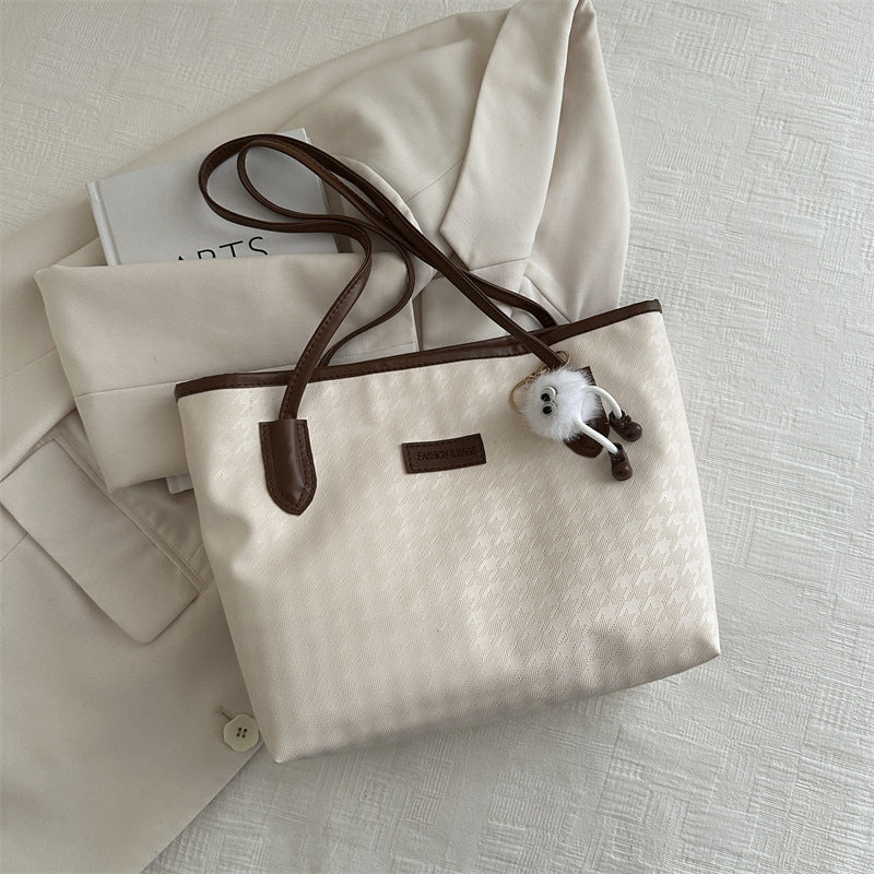 Women's Large Capacity Texture College Class Commuter Shoulder Bags