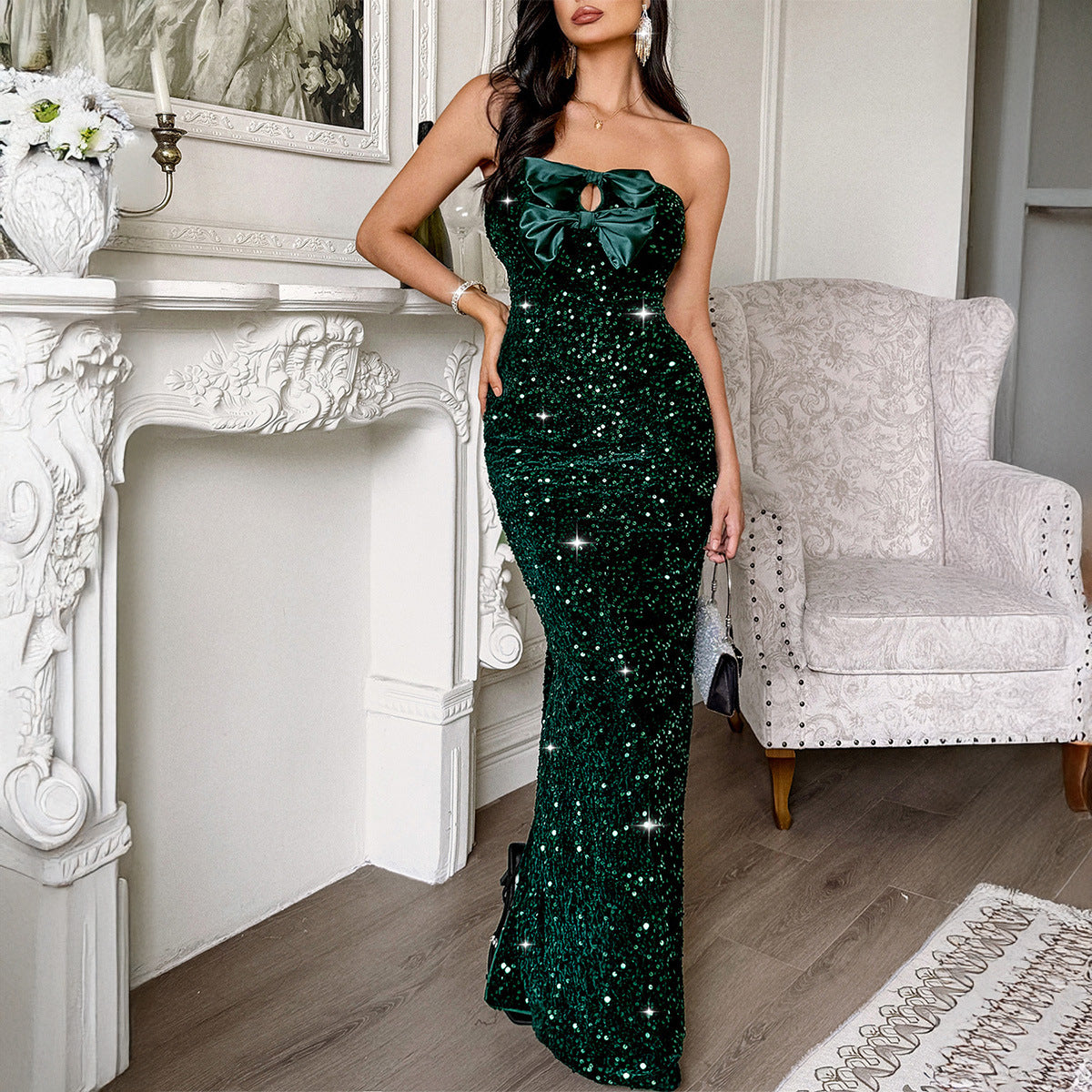 Women's Elegant Dress Tube Sexy Maxi Dresses