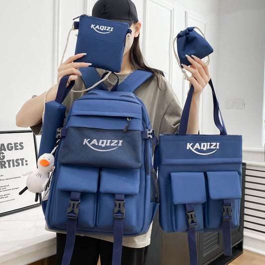 Large Capacity Leisure Junior High Set Middle School Students' Schoolbags