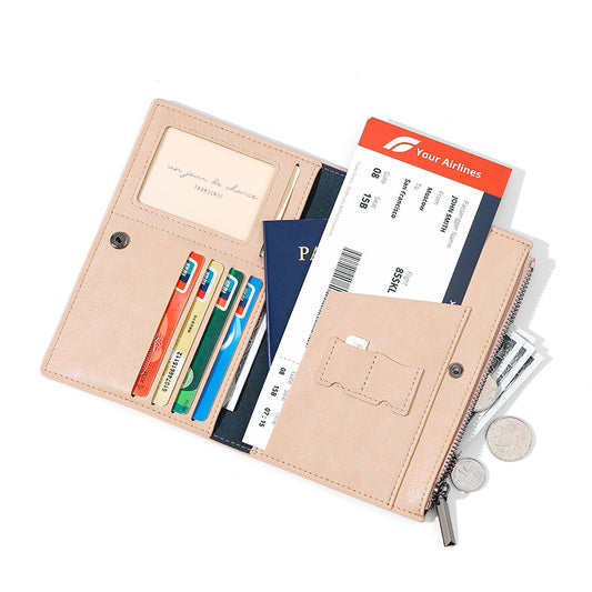 Portable Passport Large Capacity Zipper Storage Bags