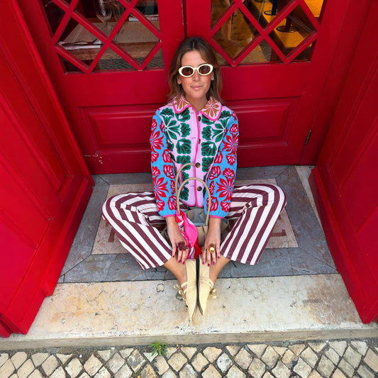 Women's Cotton Fashion Personality Lapel Printing Coats