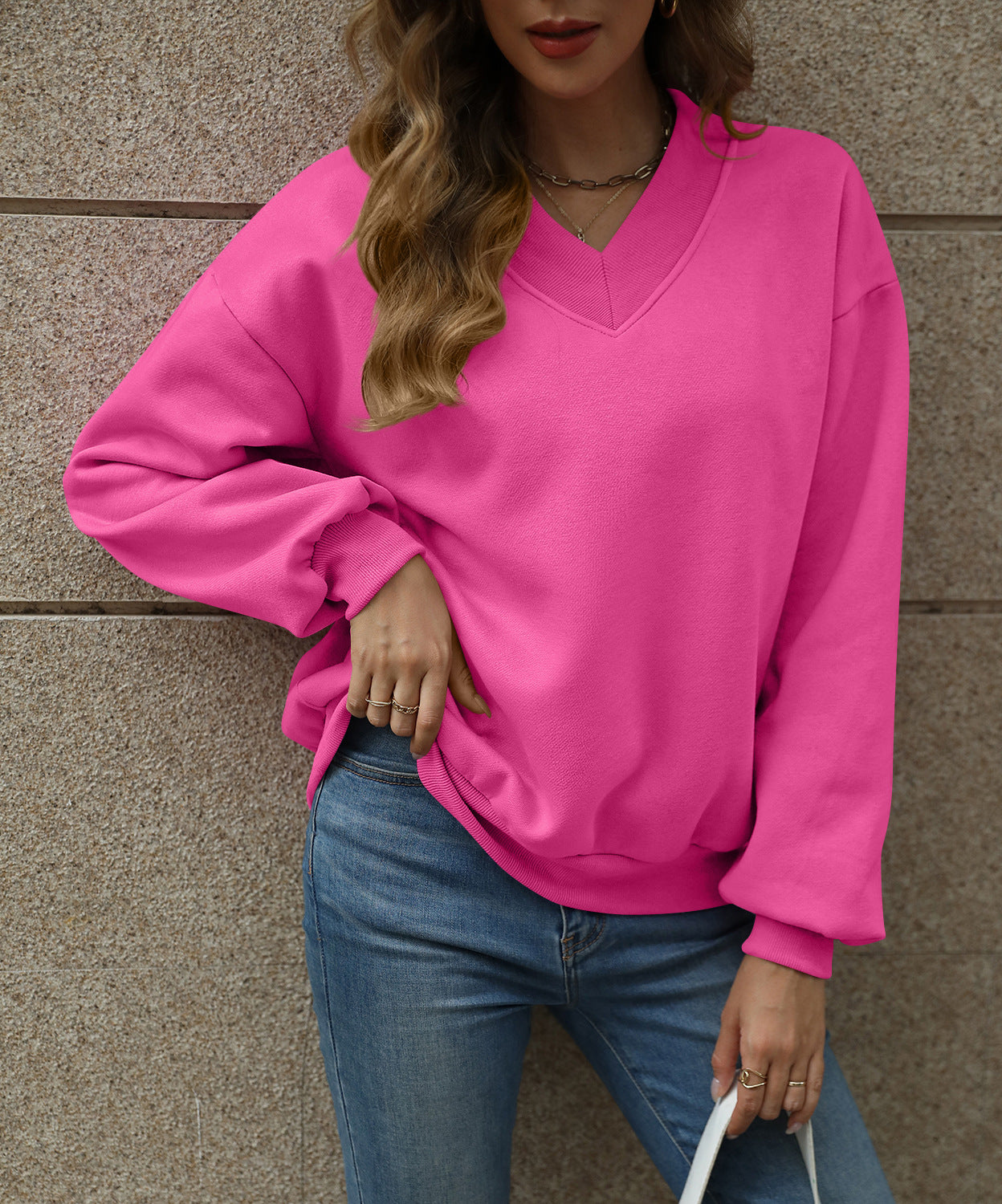 Unique Women's Veet Padded Loose Hoodie Women's Sweater, Sweater