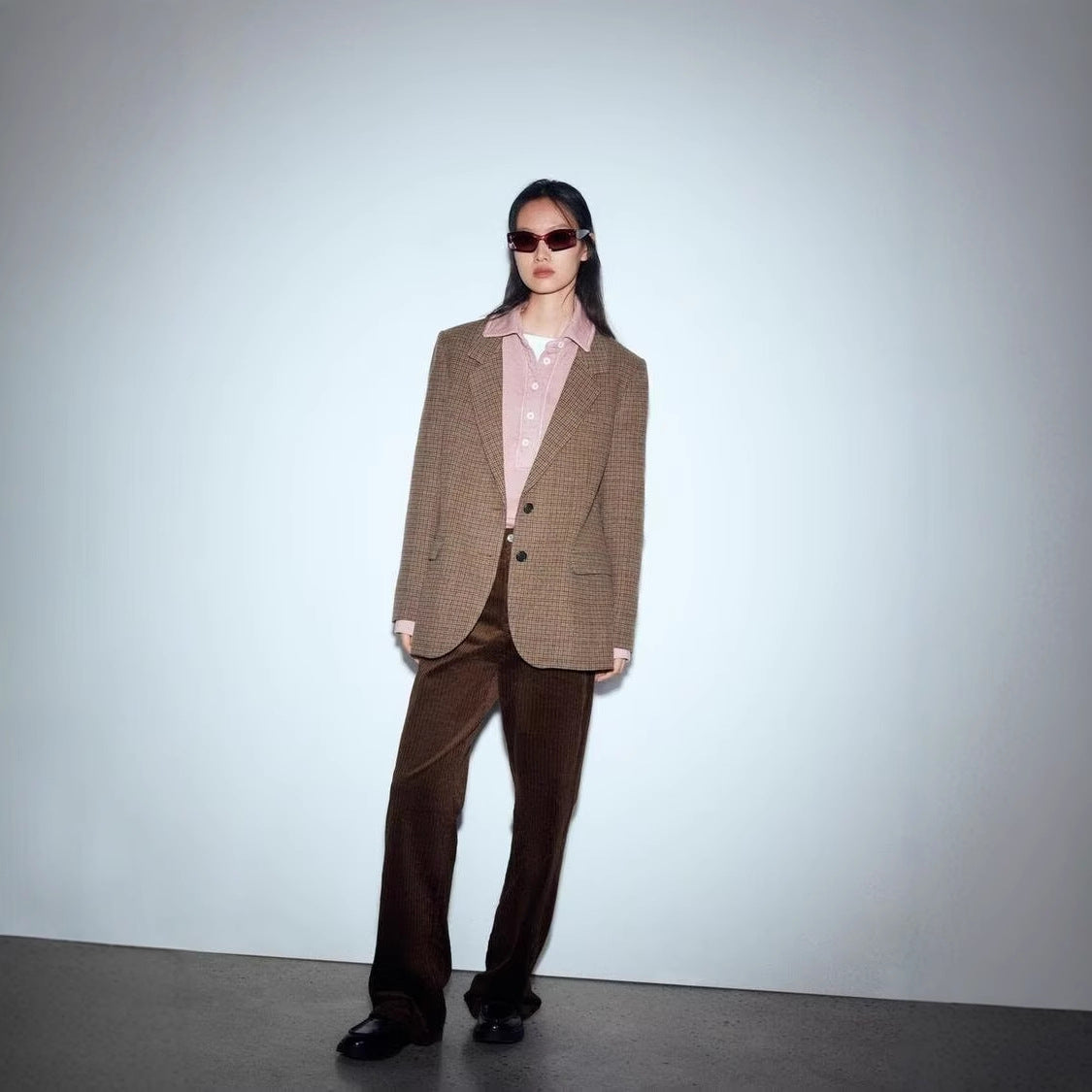 Female French Joker Temperament High Wool Blazers