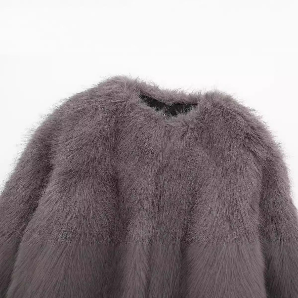 Casual Attractive Autumn Artificial Fur Effect Jackets
