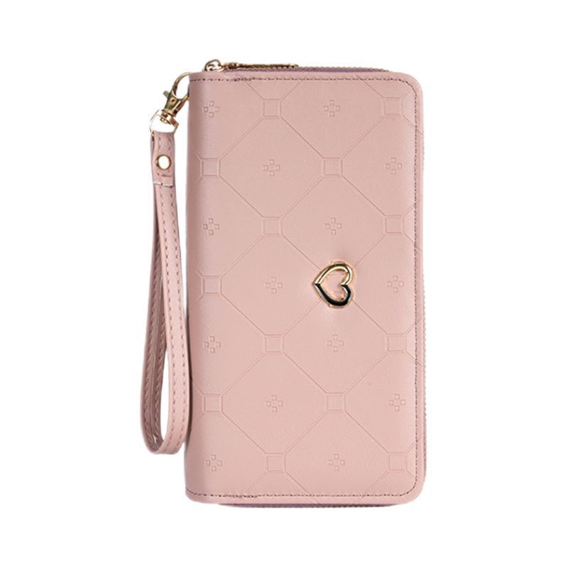 Personality Long Double Layer Zipper Affordable Handbags