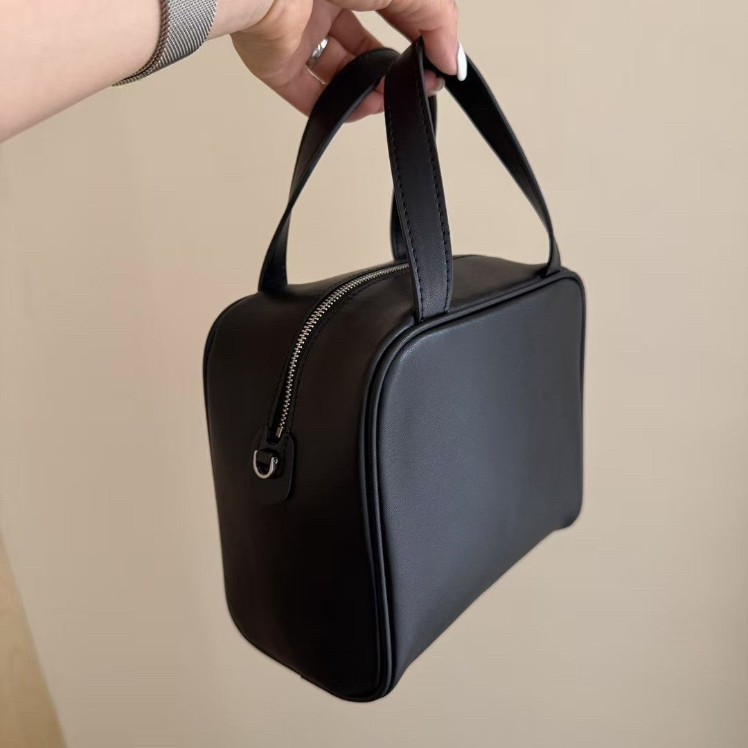 Women's Layer Cowhide Minimalist Fashion Tops Handbags