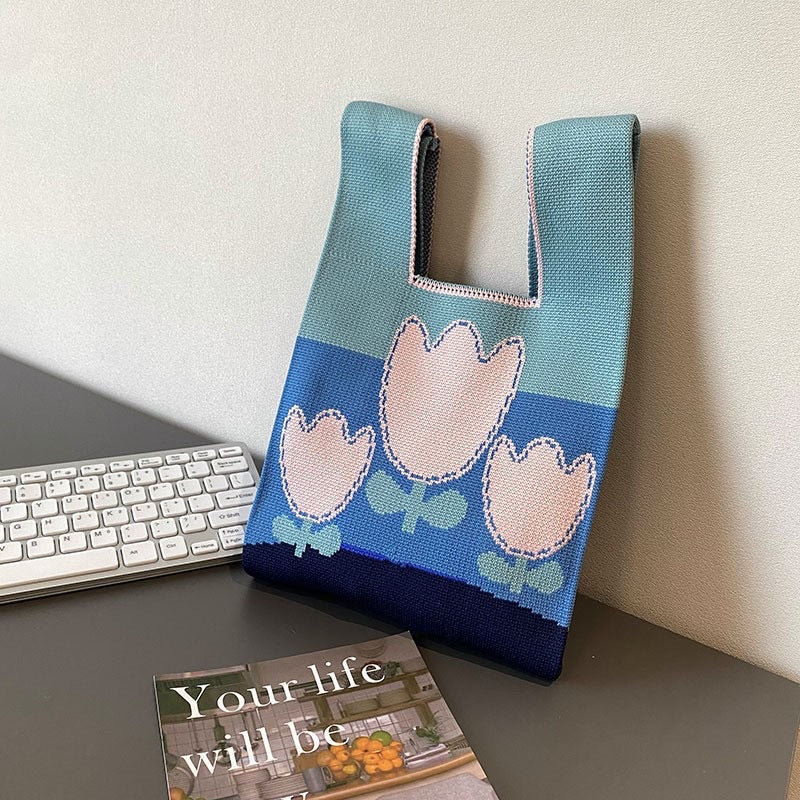 Thickened Knitting Female Hand Knitted Gift Handbags