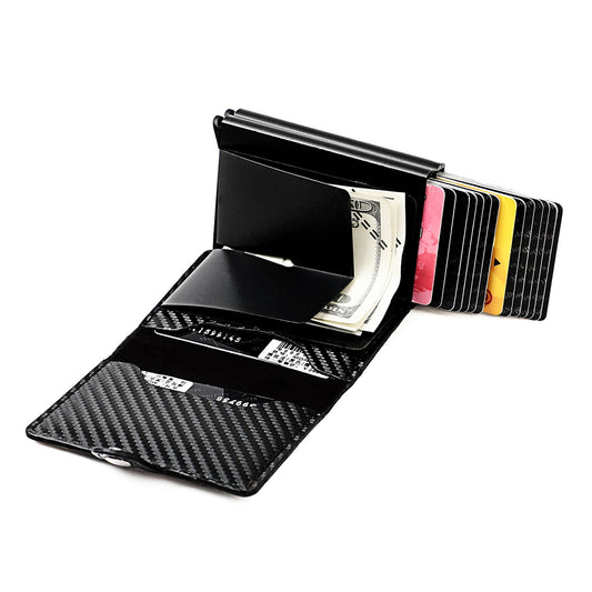 Aluminum Alloy Credit Box Automatic Gold Card Holder