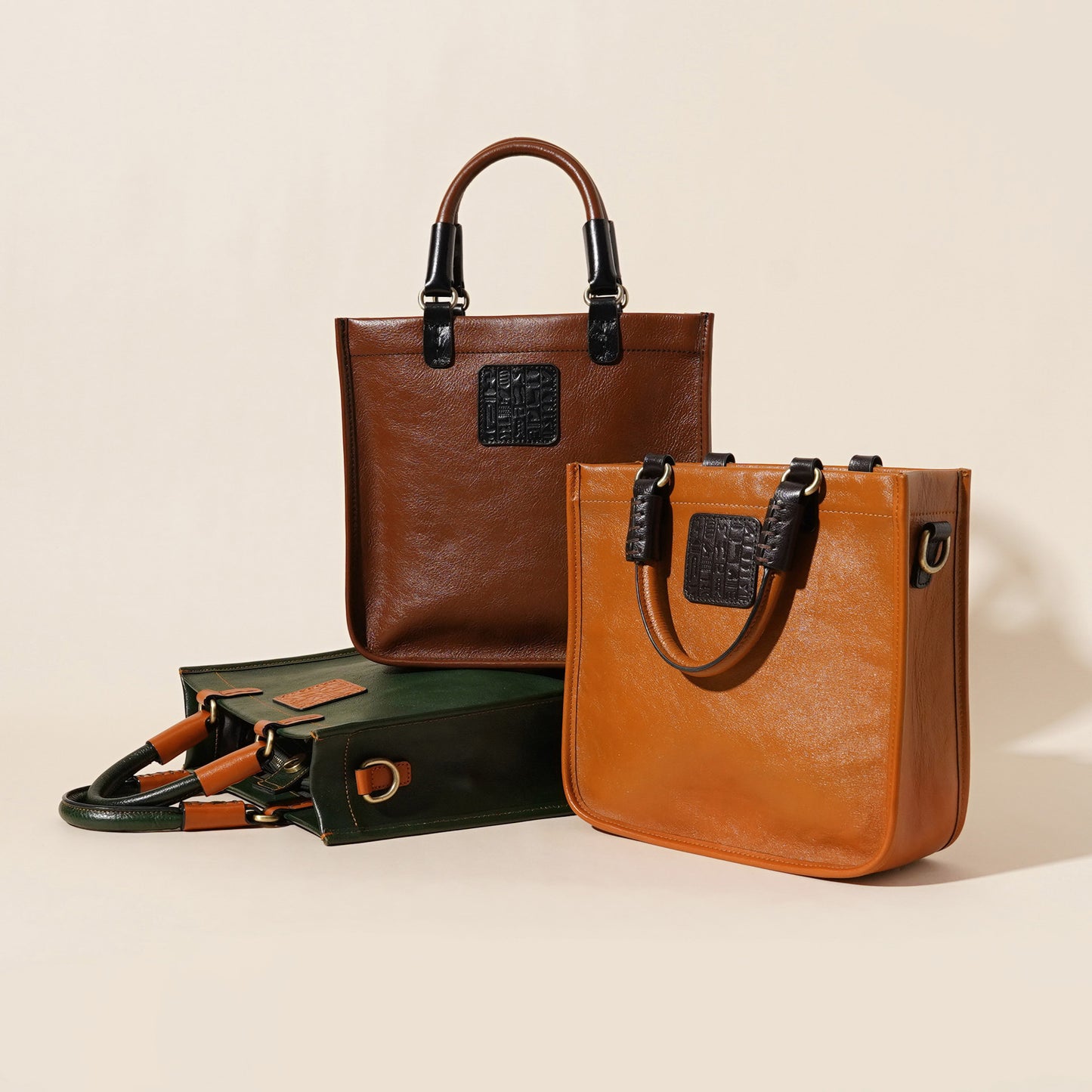 Vintage Genuine Leather Fashionable High-grade First Layer Cowhide Bags