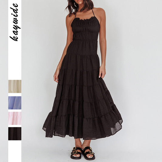 Women's Holiday Casual Style Sexy Halter For Dress
