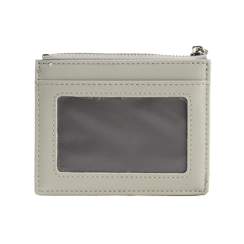 Innovative Classic Out Zipper Mirror Window Card Holder