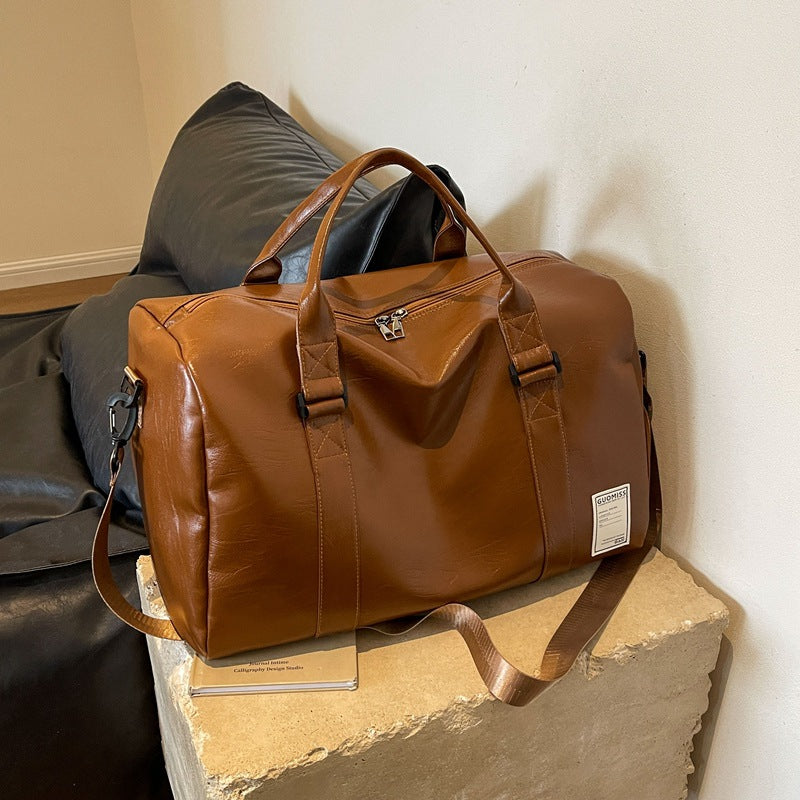 Men's Dry Wet Separation Large Capacity Texture Travel Bags