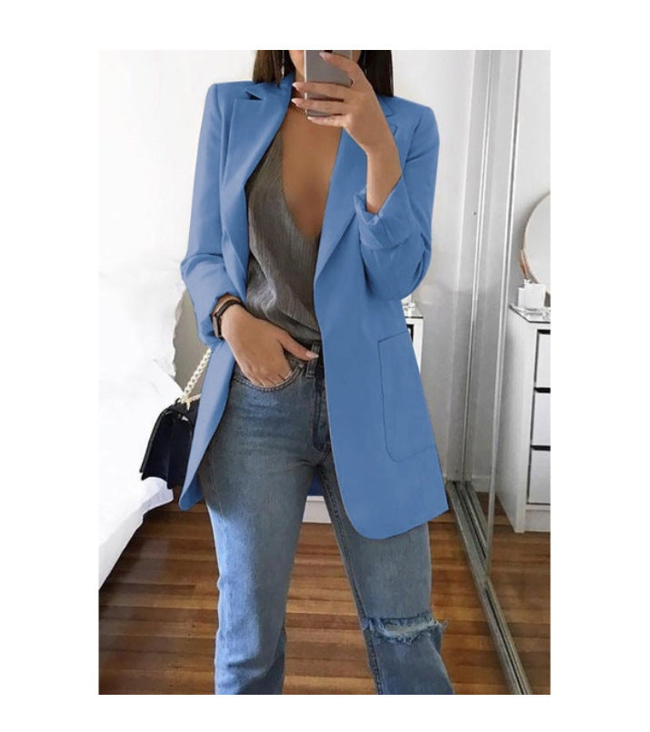 Comfortable Women's Fashion Polo Collar Graceful Cardigans