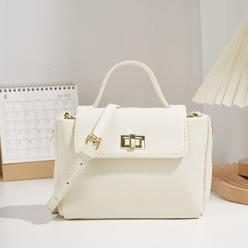 Women's Summer Retro Solid Color Commuter Handbags