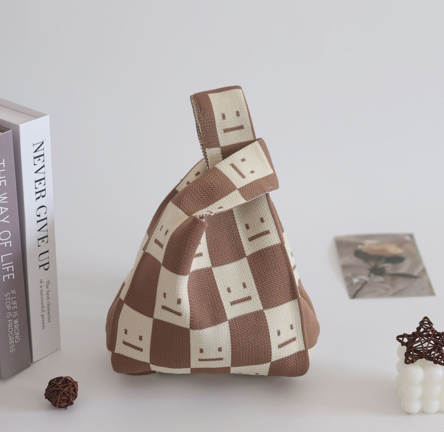 Women's Stylish Knitted Woven Vest Simple Handbags