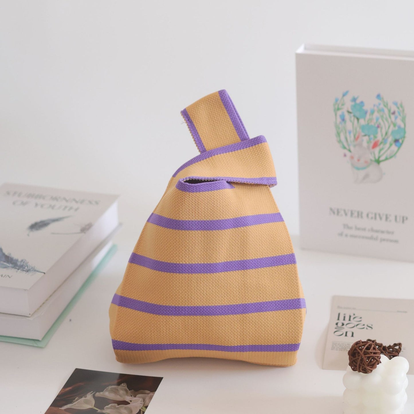 Women's Knitted Woven Vest Simple Gift Handbags