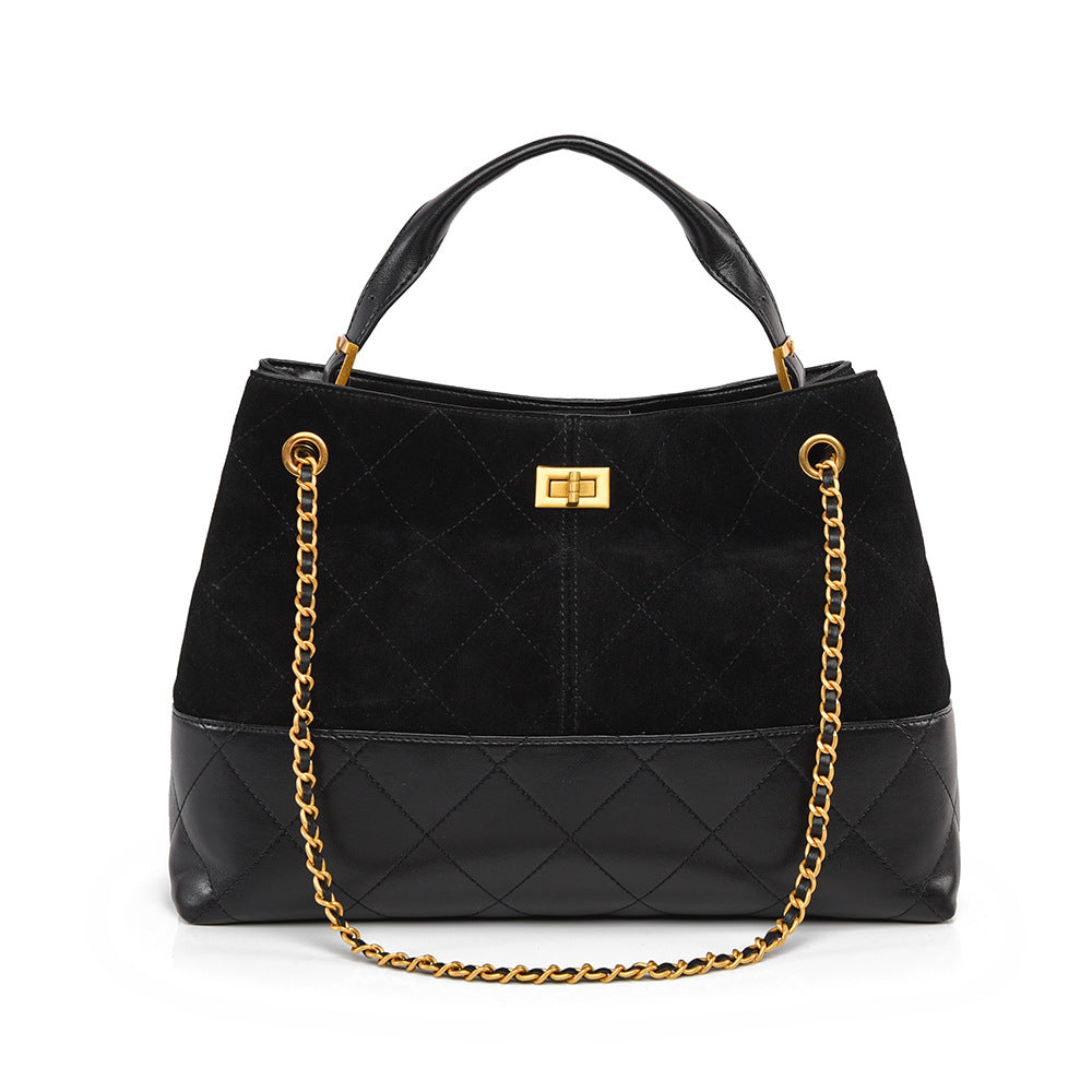 Light Luxury Contrast Color Design Chain Handbags