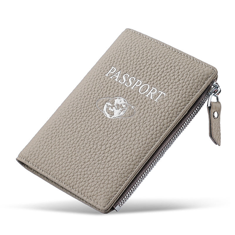 Passport First Layer Cowhide Document Abroad Bags