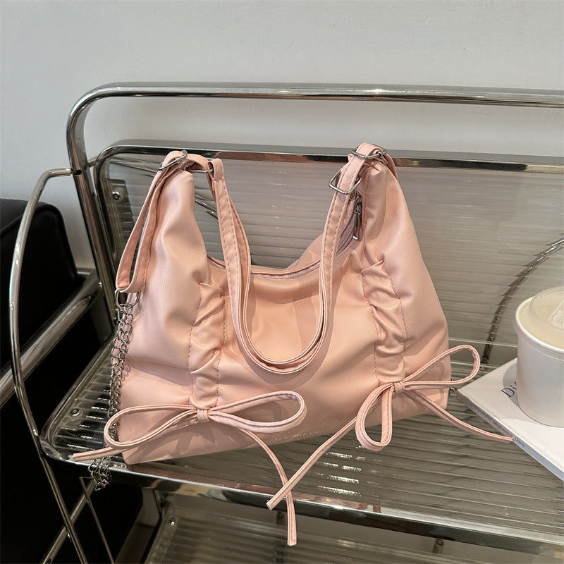 Slouchy Popular Cute Bow Trendy Girlish Bags