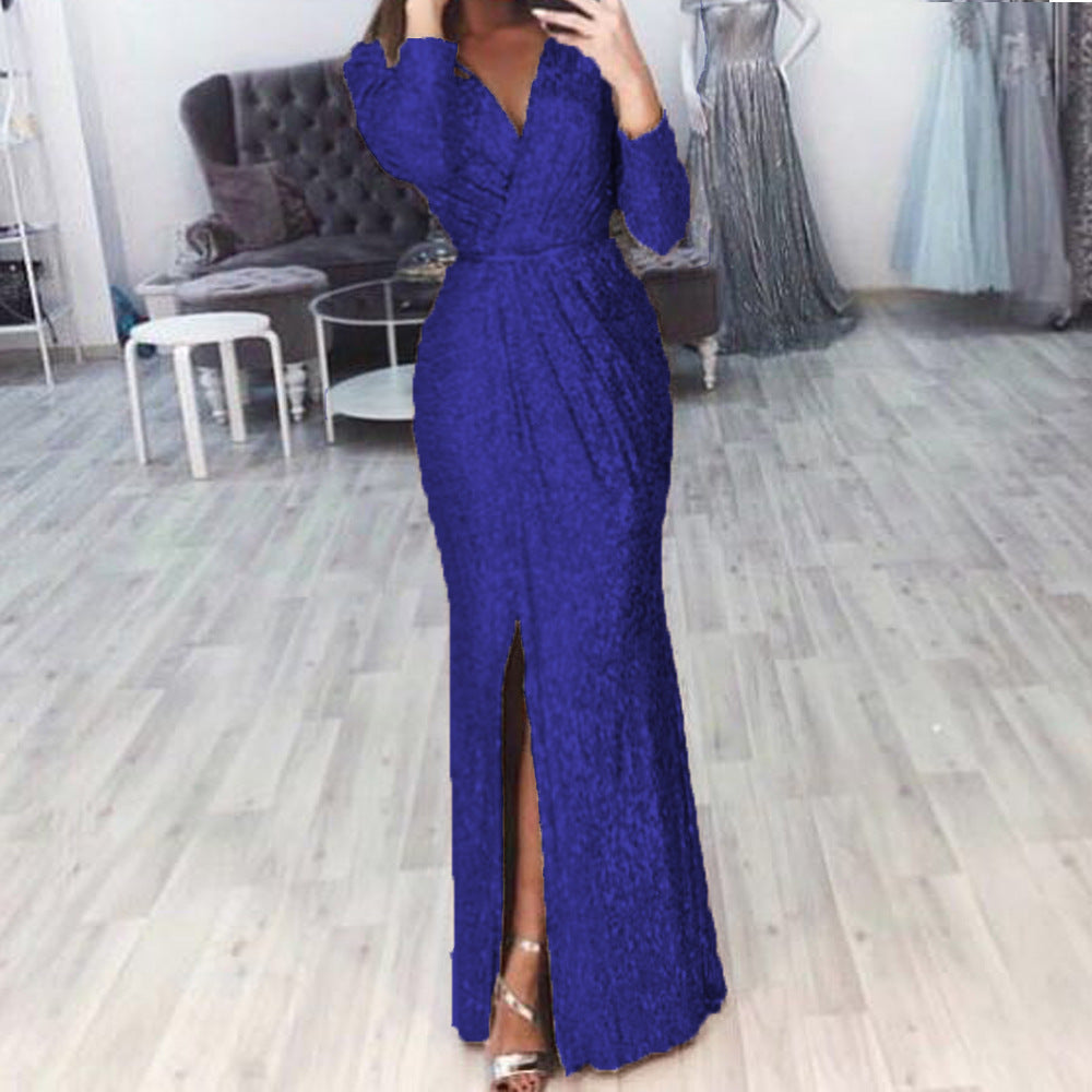 Sparkling Affordable Luxury Dinner Party Host Grand Performance Catwalk Dress