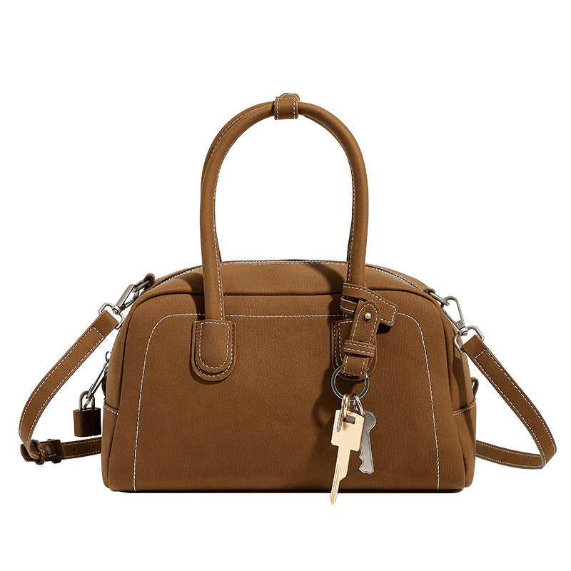 Women's Korean Style Commuter Boston Niche Large Handbags