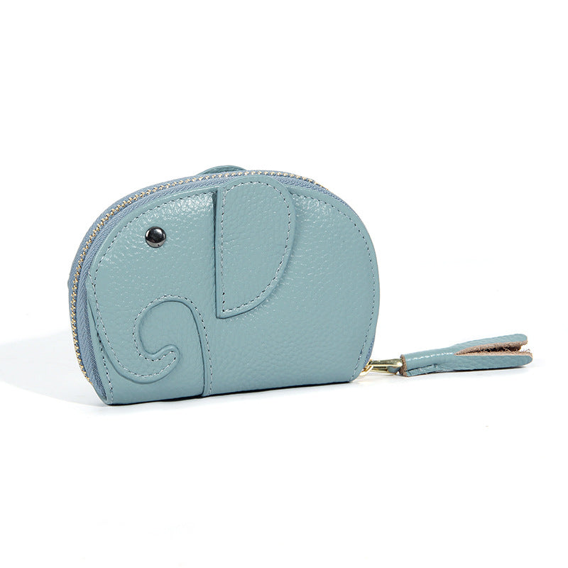 Double-sided Elephant Large Capacity Multiple Slots Cute Card Holder
