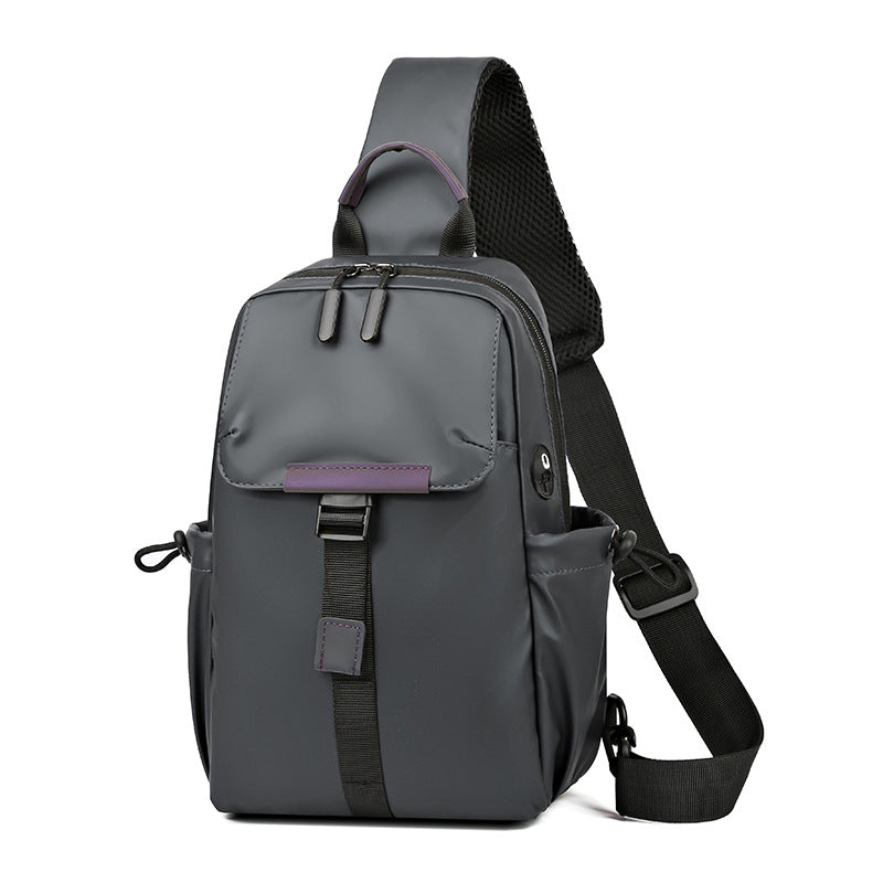 Men's Graceful Classic Trendy Leisure Waterproof Men's Chest Bags