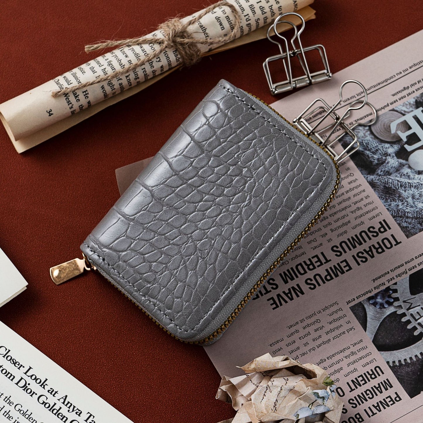 Multi Large Capacity Certificate License Compact Card Holder