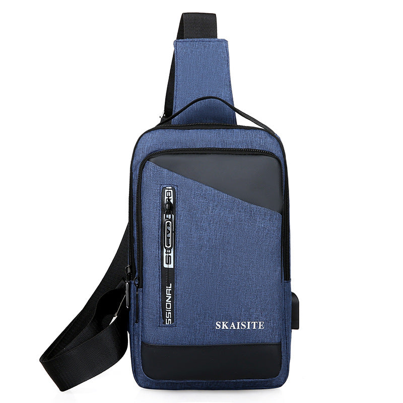 Men's New Oxford Cloth Fashion Korean Men's Chest Bags