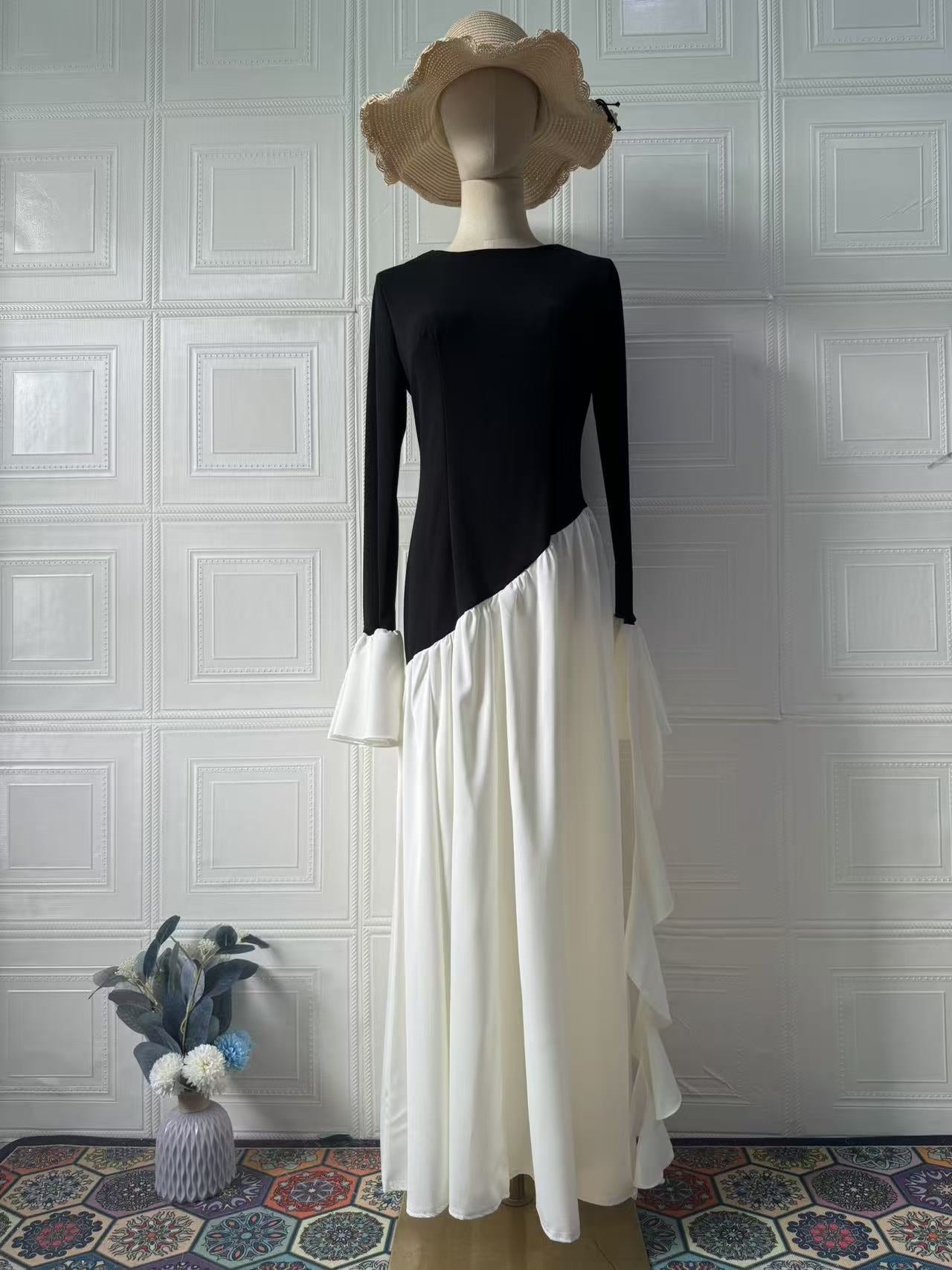 Women's Elegant Graceful Design Long Sleeve Dress Dresses