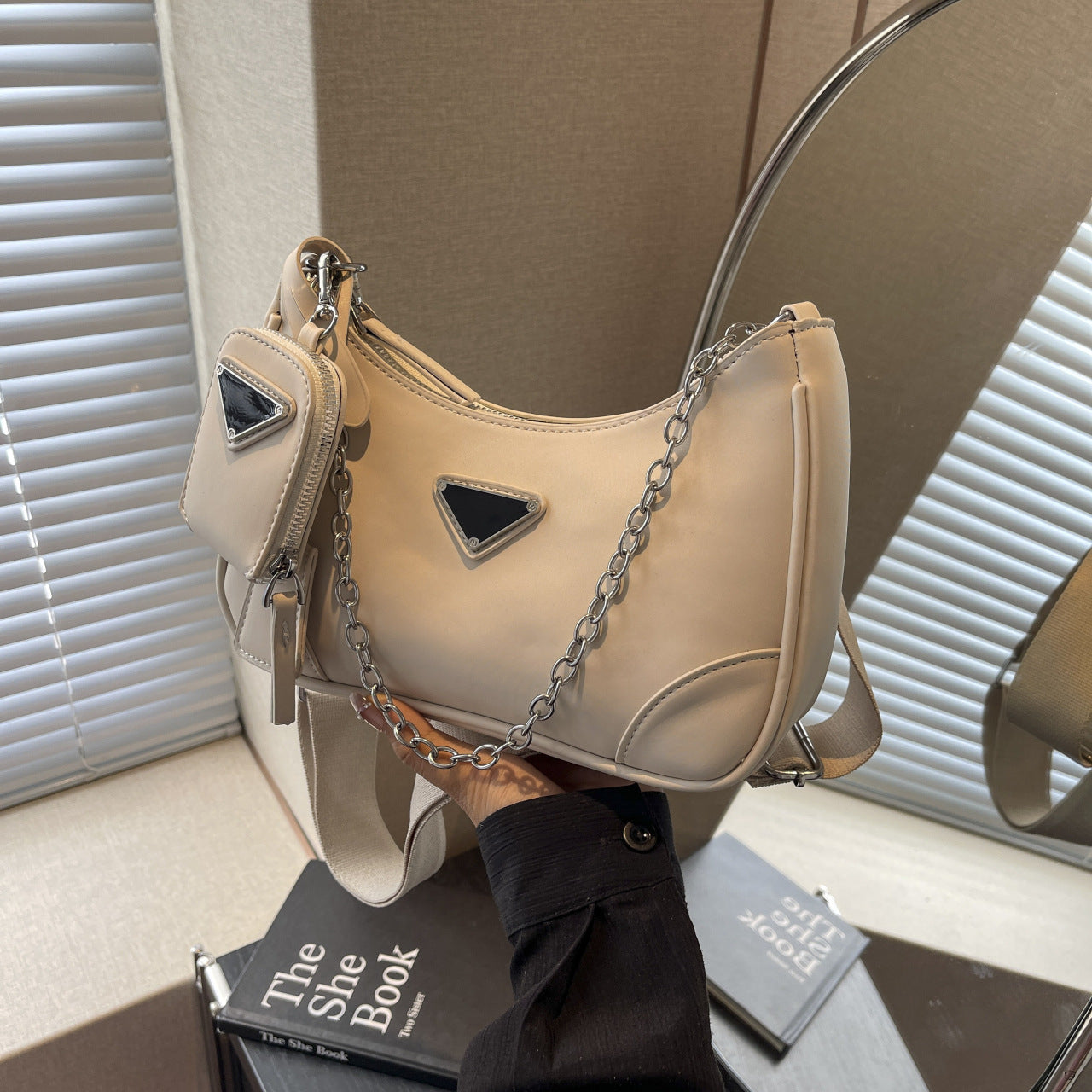 Women's Versatile High-grade Chain Underarm Three-in-one Crossbody Bags