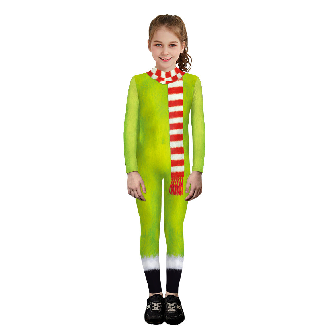 Christmas Grinch Outfit Stage Clothes Digital Printing Tight Clothing